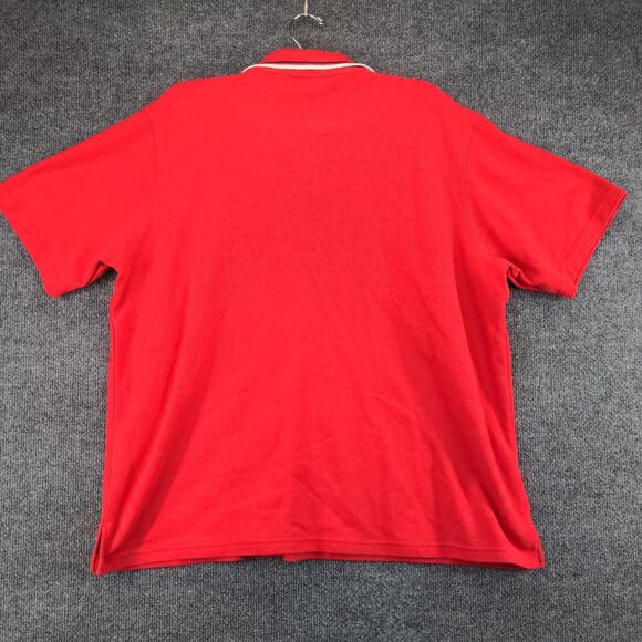 Coca-Cola Mens Uniform Crew Polo Shirt Red Plus Size 26W/28W Short Sleeve - Picture 5 of 13